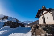 chapelle sainte barbe soleil couchant retour nordique nevache