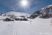 font de cervieres sous la neige