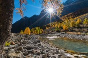 lac de la douche passerelle automne