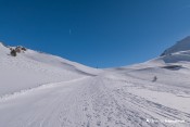 piste nordique izoard le sommet en vue