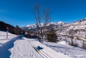 ski de fond villar saint pancrace piste mine vue cote mont brison