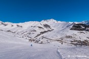 skieur depuis piste emparis le chazelet