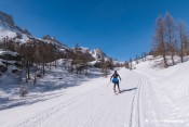 skieuse skating en route pour laval nordique nevache