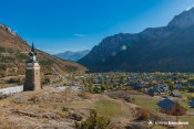 tour horloge hermes argentiere la bessee vue globale vallee